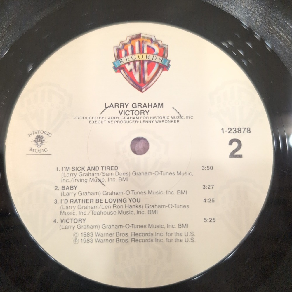 Larry Graham Victory Vinyl LP 1983 Warner Bros Records 1-23878 Funk Soul Album - Picture 6 of 6